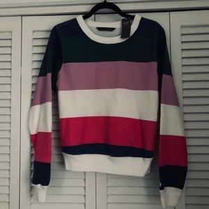 NEW A&F Striped Sweater